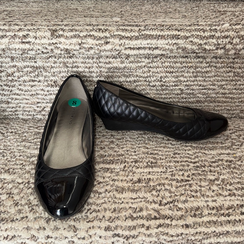 Black Quilted Women's Leather Bandolino Shoes